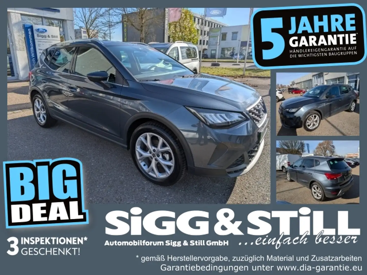 SEAT Arona 1.0 TSI FR LED*NAV*KLIMAAUT*SHZ*PDC*VIRTUAL Gris - 1