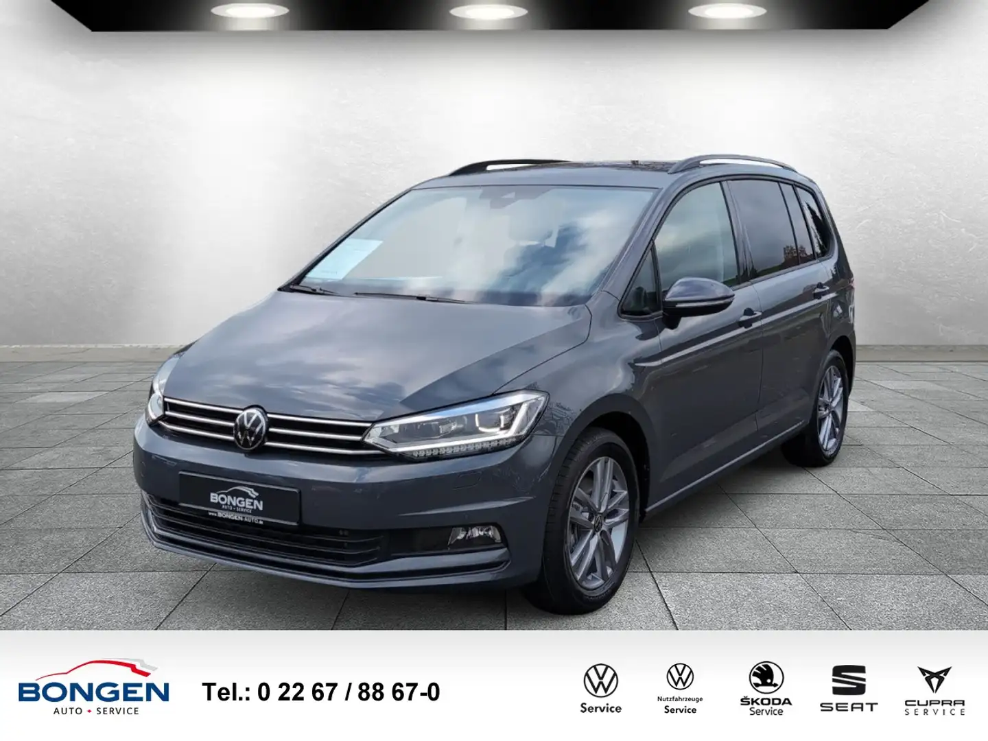 Volkswagen Touran 1.5 TSI Comf. DSG R-Line Exterieur 7 Sitze Klima Grau - 1
