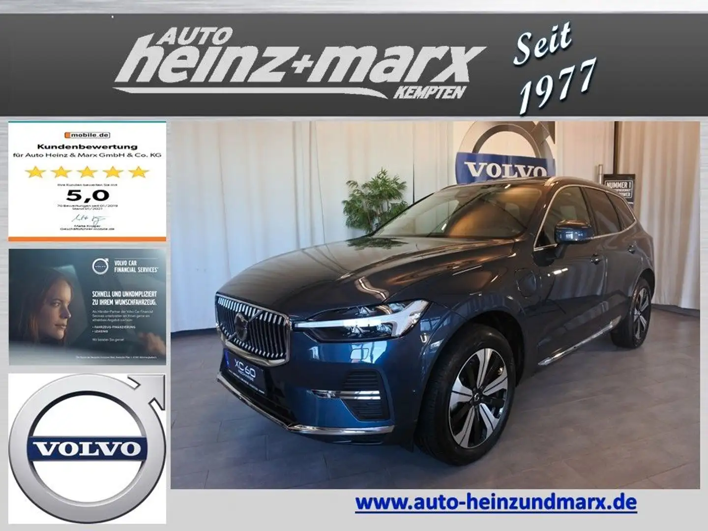 Volvo XC60 T6 Plus Bright Plug-In Hybrid Businesspaket Blau - 1