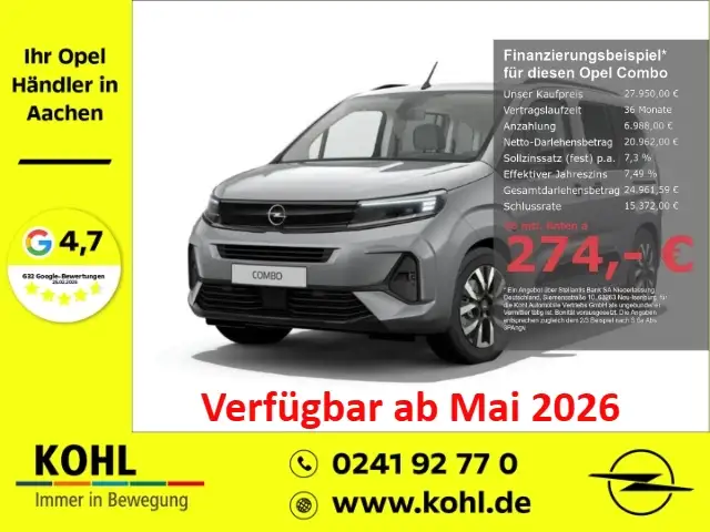 Opel Combo GS 1.5 Diesel 130PS Navi Keyless Rückfahrkam.