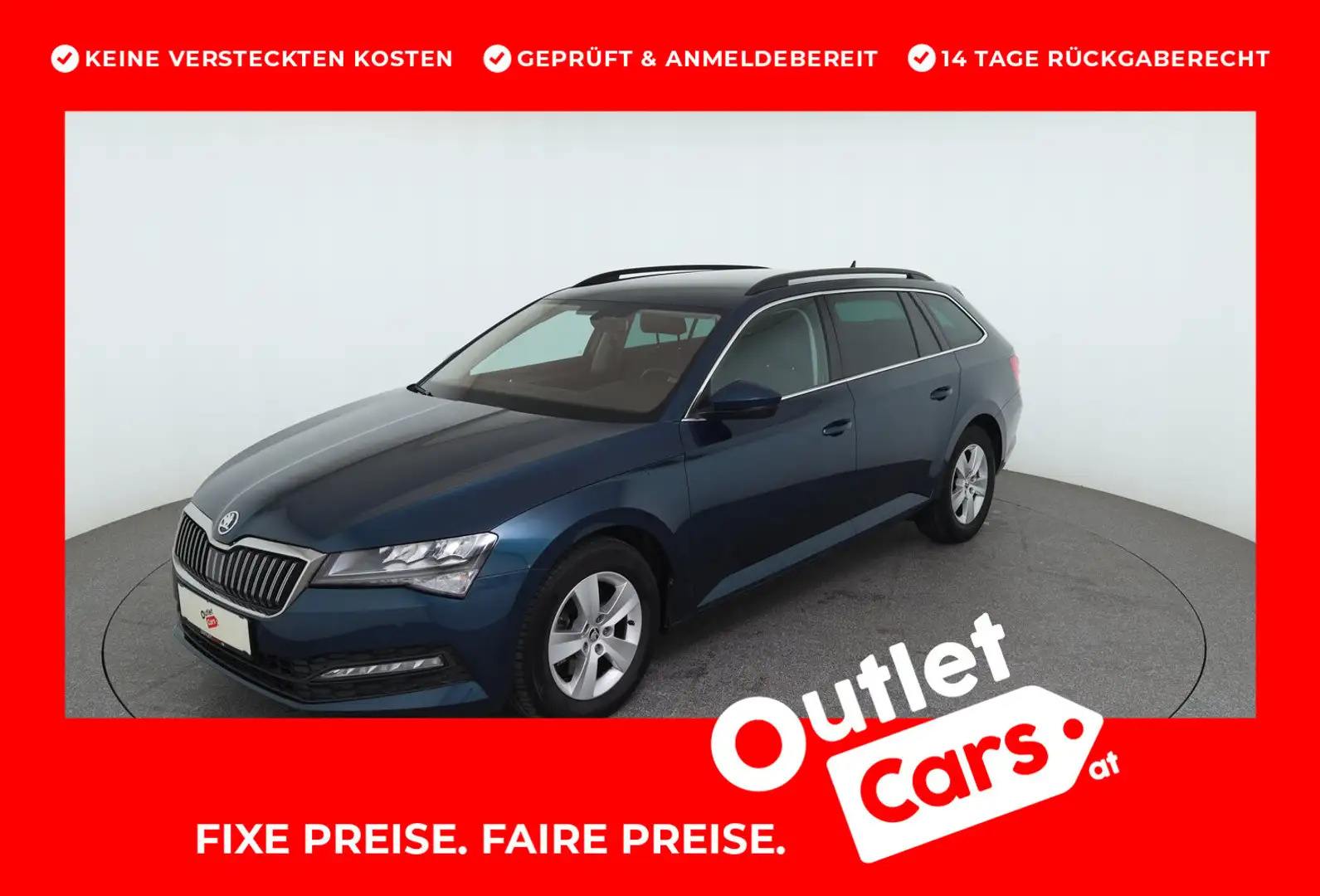 Skoda Superb Ambition TDI DSG Blau - 1
