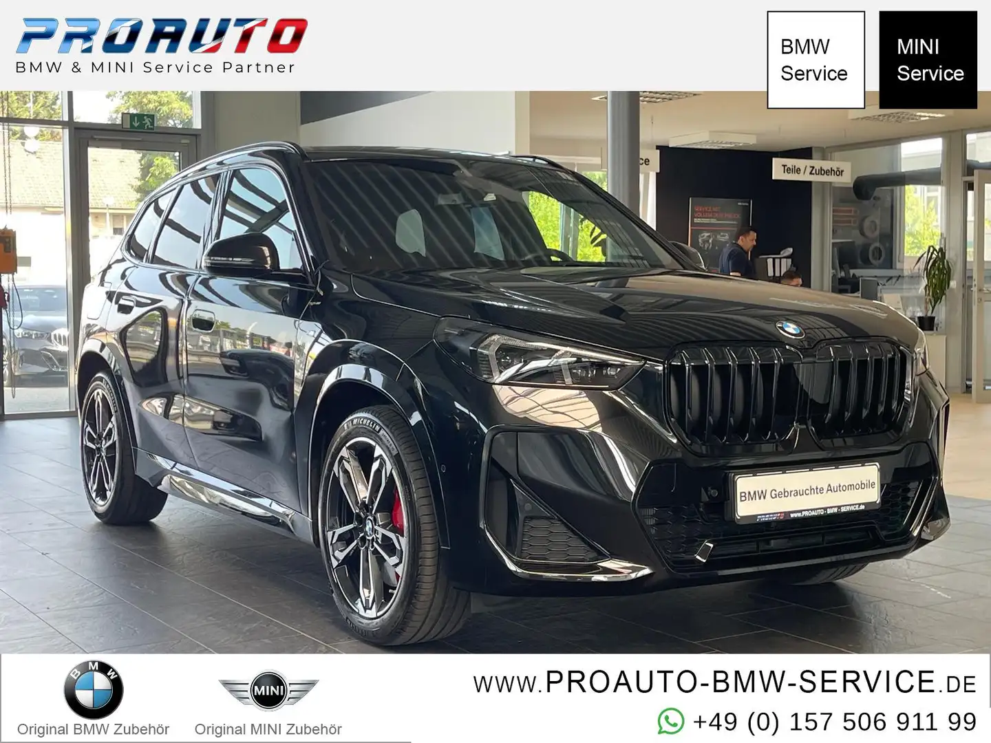 BMW X1 18i sDrive M Sport Pro A-LED/AHK/Pano/RFK/19" Noir - 1