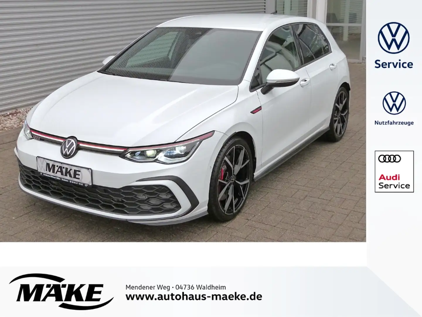 Volkswagen Golf 2.0 TSI GTI, DCC, Matrix-LED, ACC, Navi, SHZ, Weiß - 1