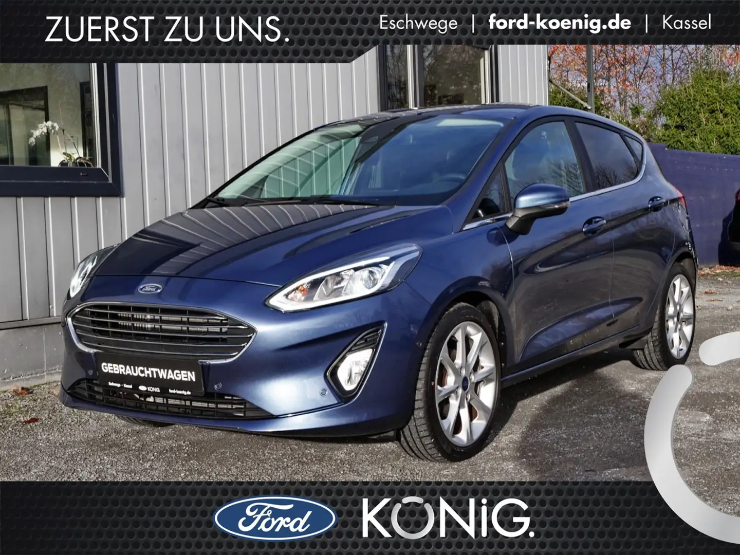 Ford Fiesta Titanium 1.5 TDCi Navi+ParkAssist+Sitzhzg Klima Bleu - 1
