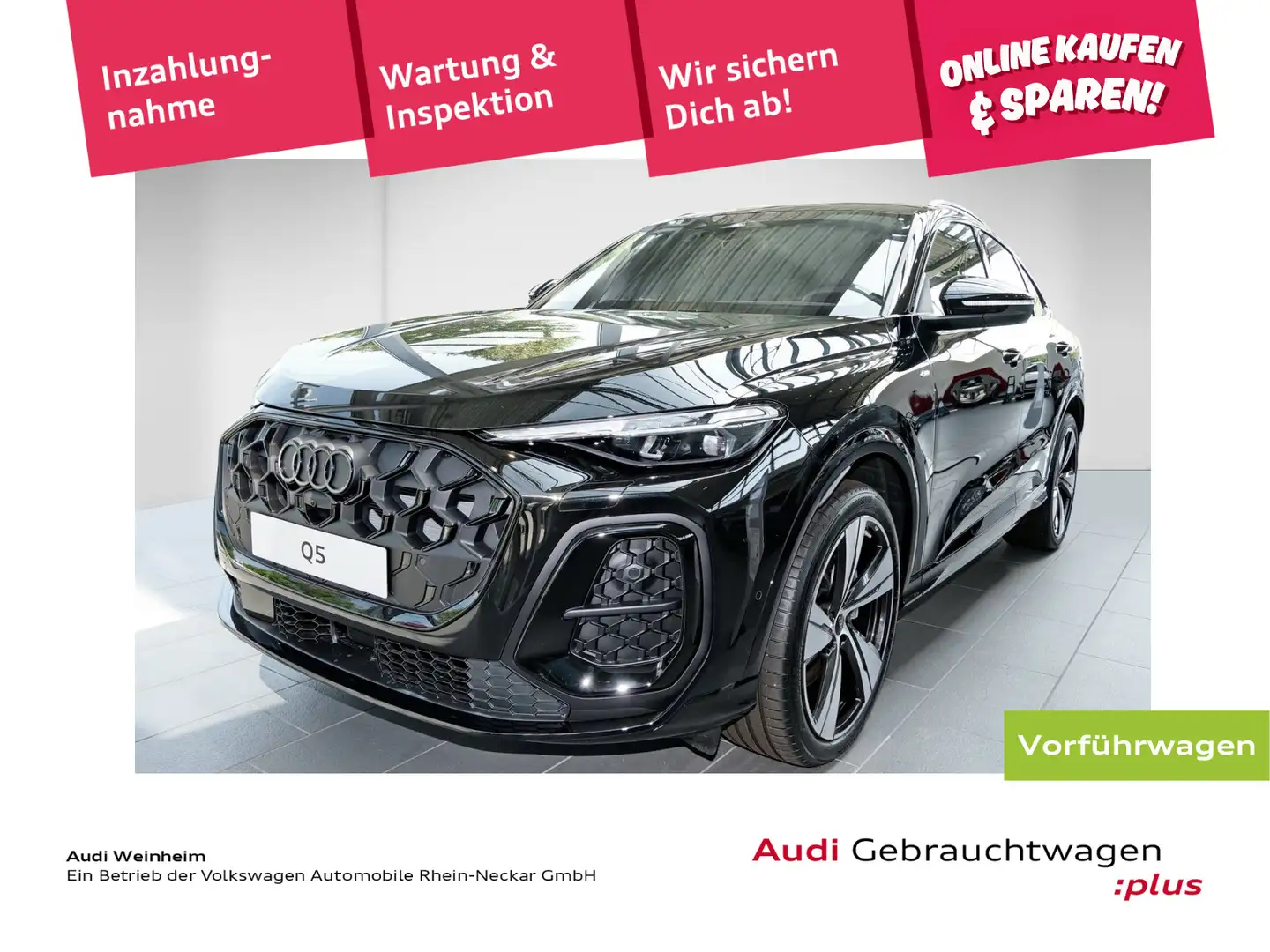 Audi Q5 2.0 TDI Sportback edition one LED Navi AHV uv Noir - 1