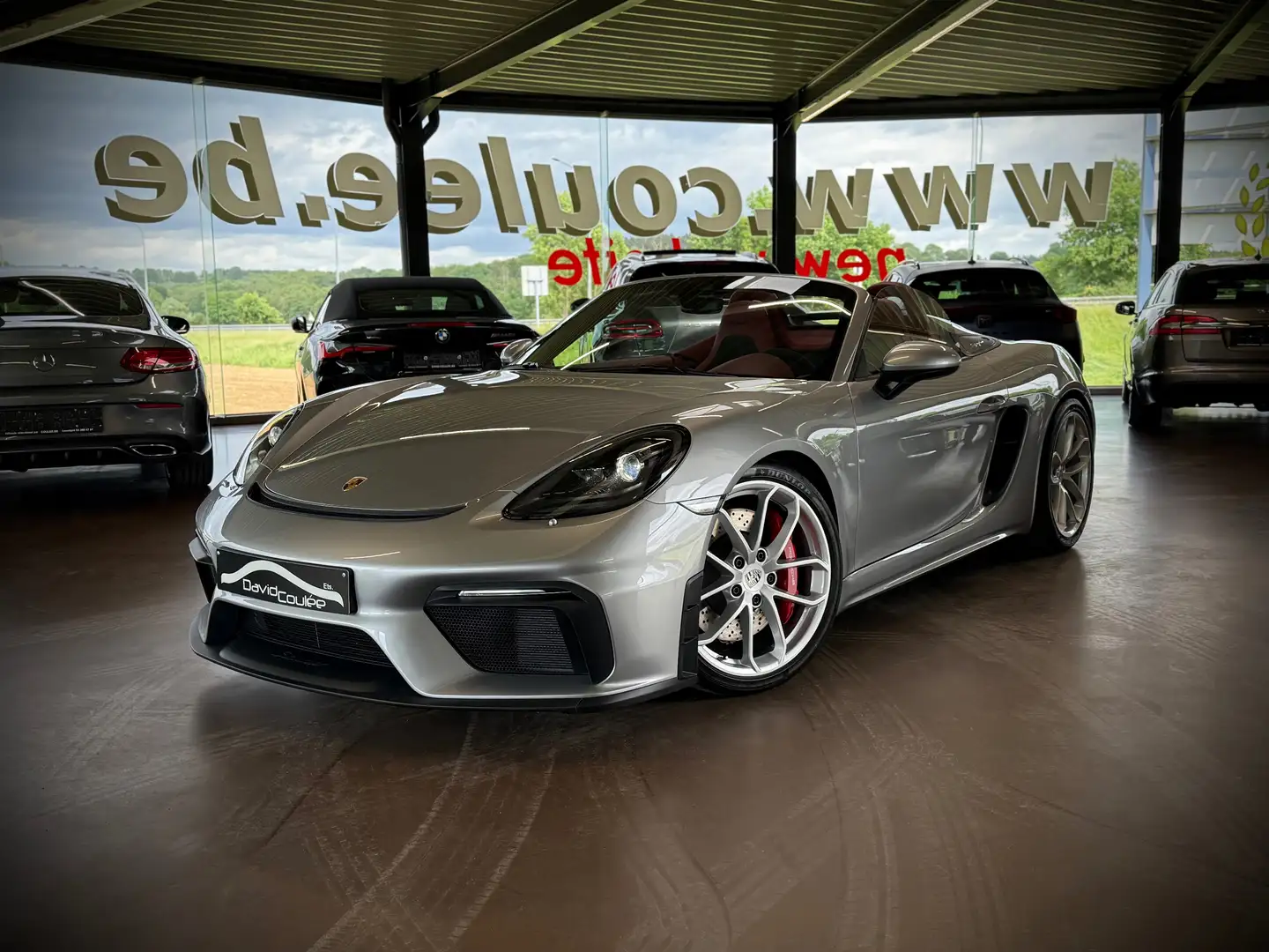 Porsche 718 Spyder 4.0, Manual, Bose, Caméra, Chrono, 8 885km Argent - 1