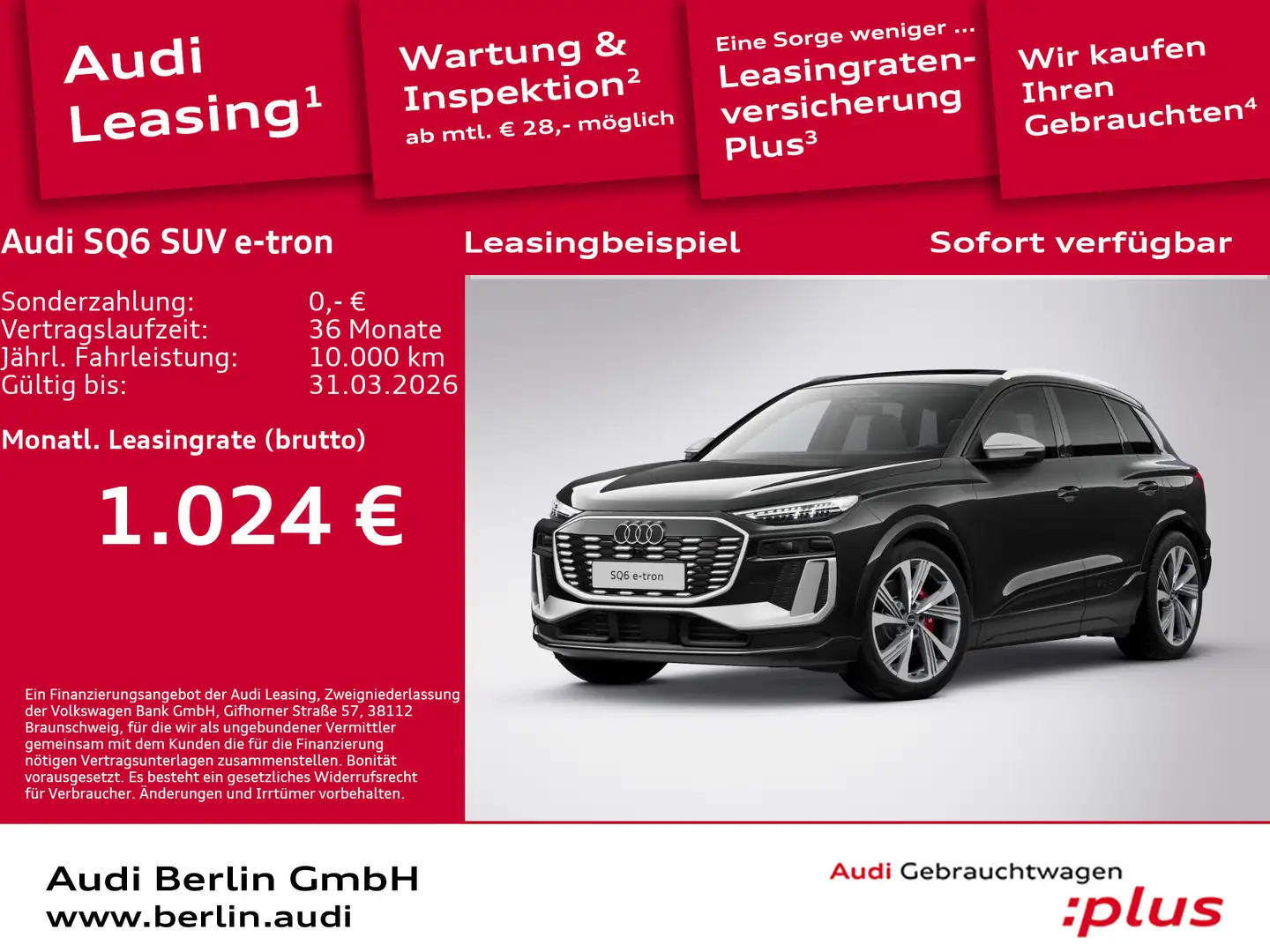 Audi SQ6 e-tron SQ6 e-tron 360 kW Schwarz - 1