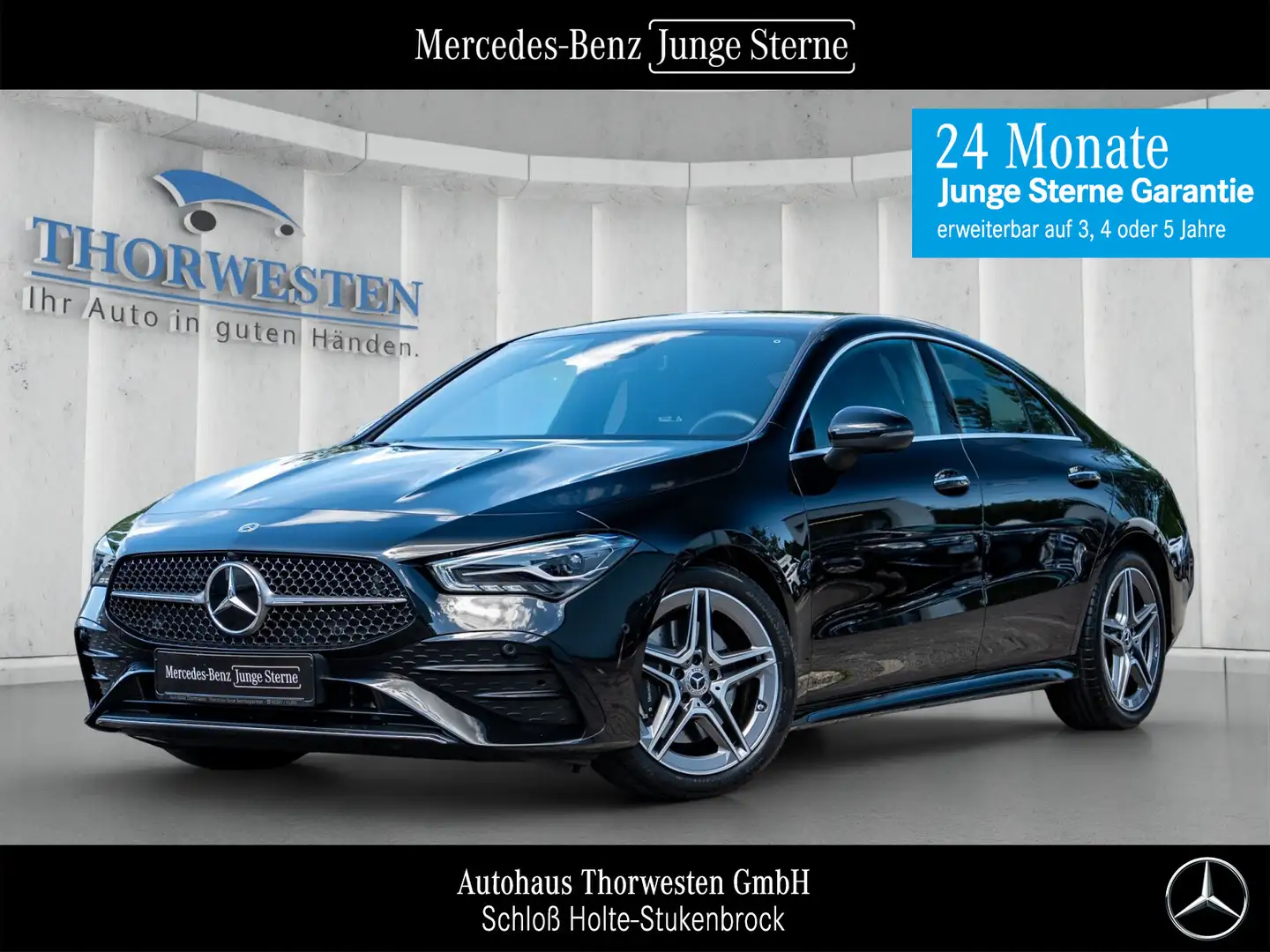 Mercedes-Benz CLA 200 CLA 200 Coupé AMG Line Advanced+ MBUX CARPLAY Zwart - 1
