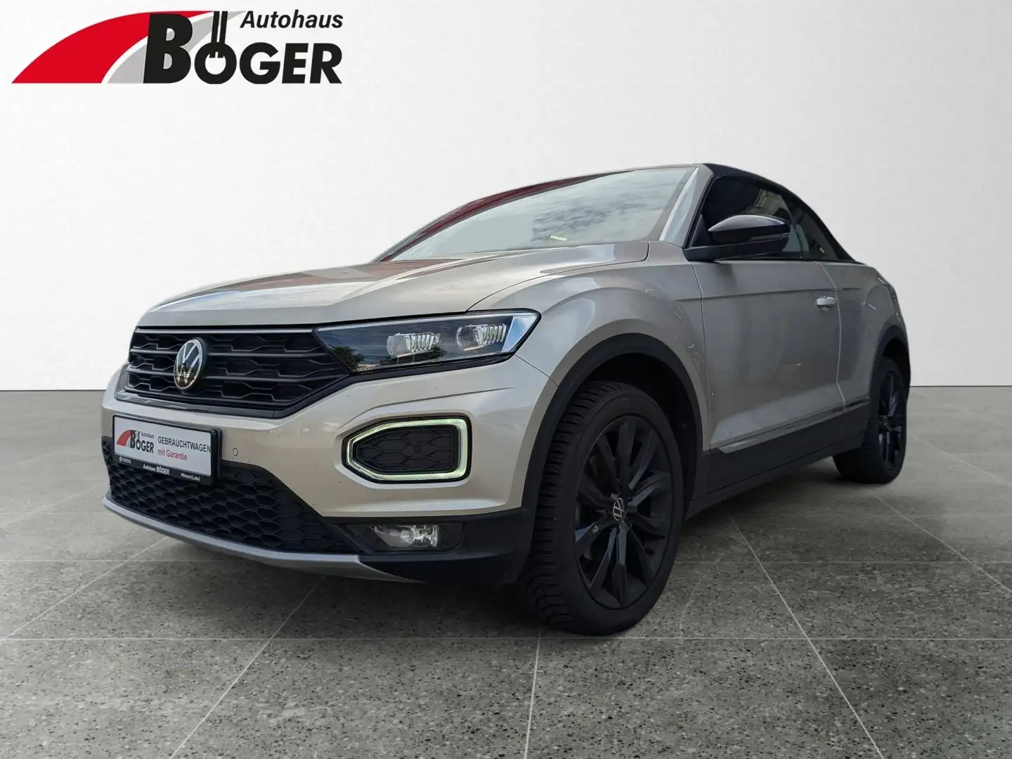 Volkswagen T-Roc Cabriolet 1,0 *BLACK PAK. AHK LED SHZ* Silber - 1