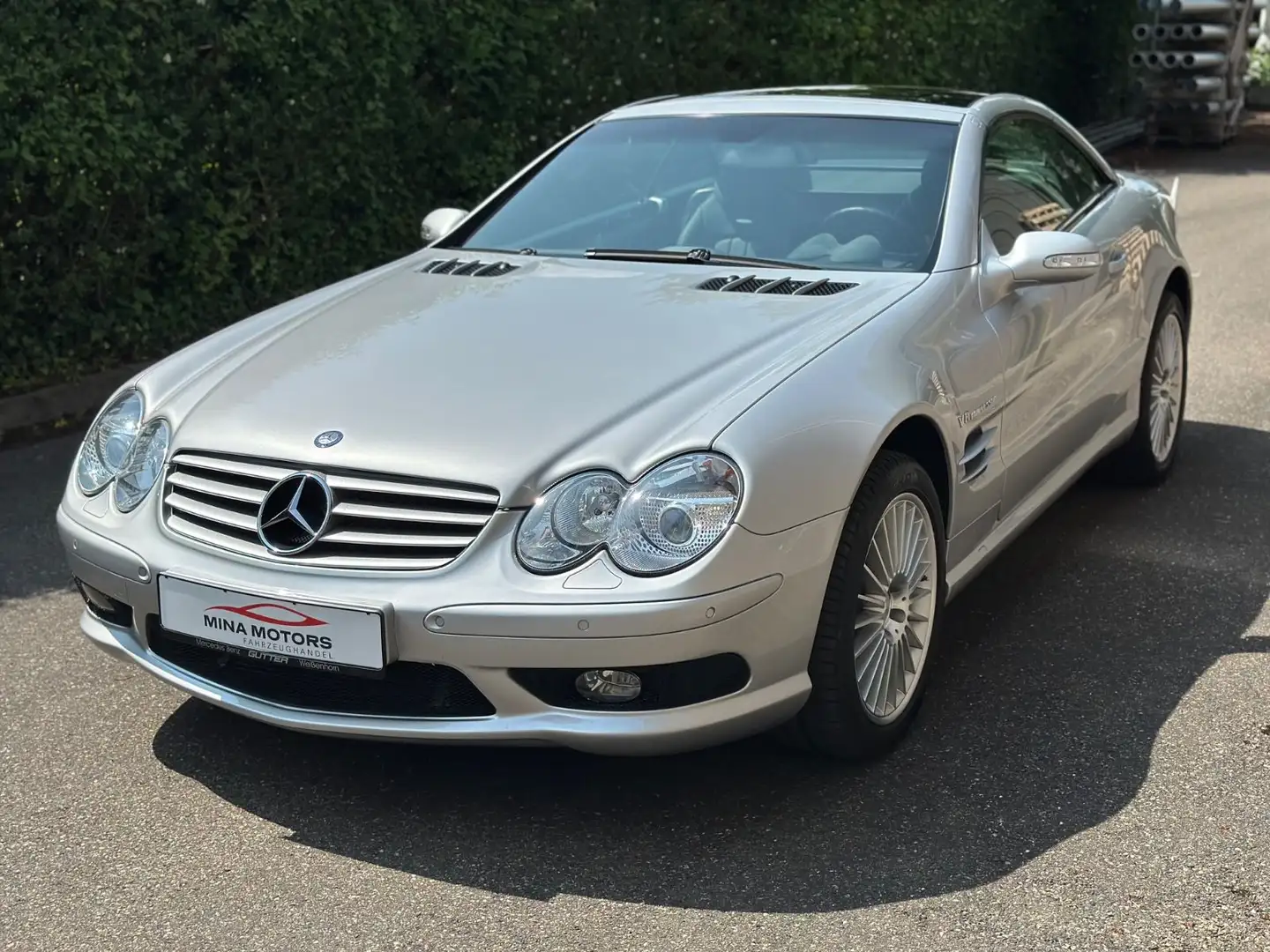 Mercedes-Benz SL 55 AMG *Deutsches Fzg*1.Hand*Unfallfrei* Stříbrná - 1