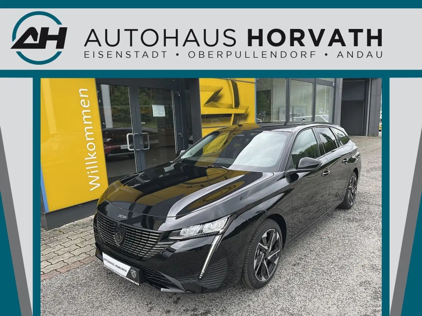 Peugeot 308 SW Hybrid 145 e-DSC6 Allure Schwarz - 1