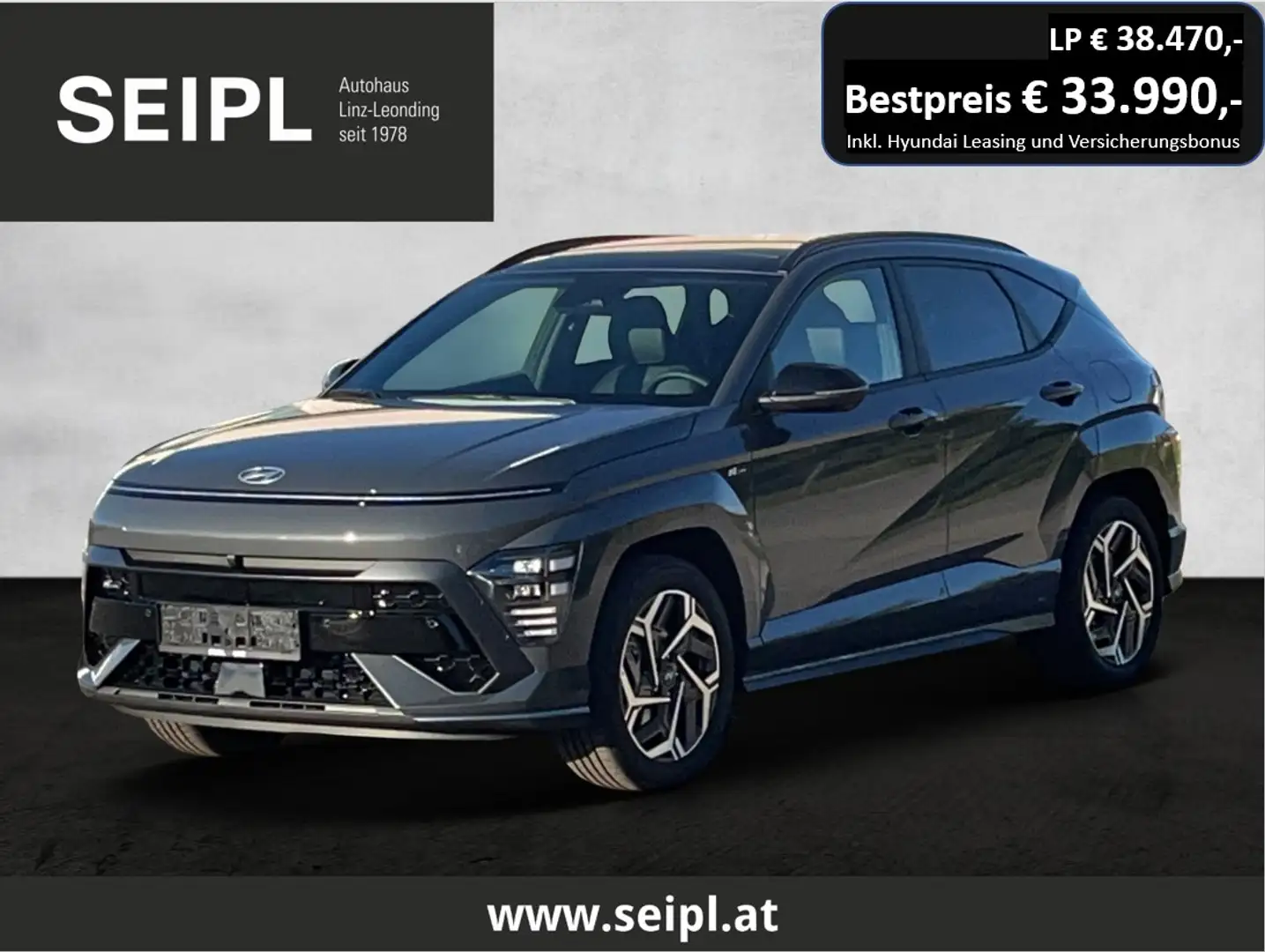 Hyundai KONA Kona 1,6 GDI Hybrid N Line DCT Aut.*€ 33.990,- ... Grau - 1