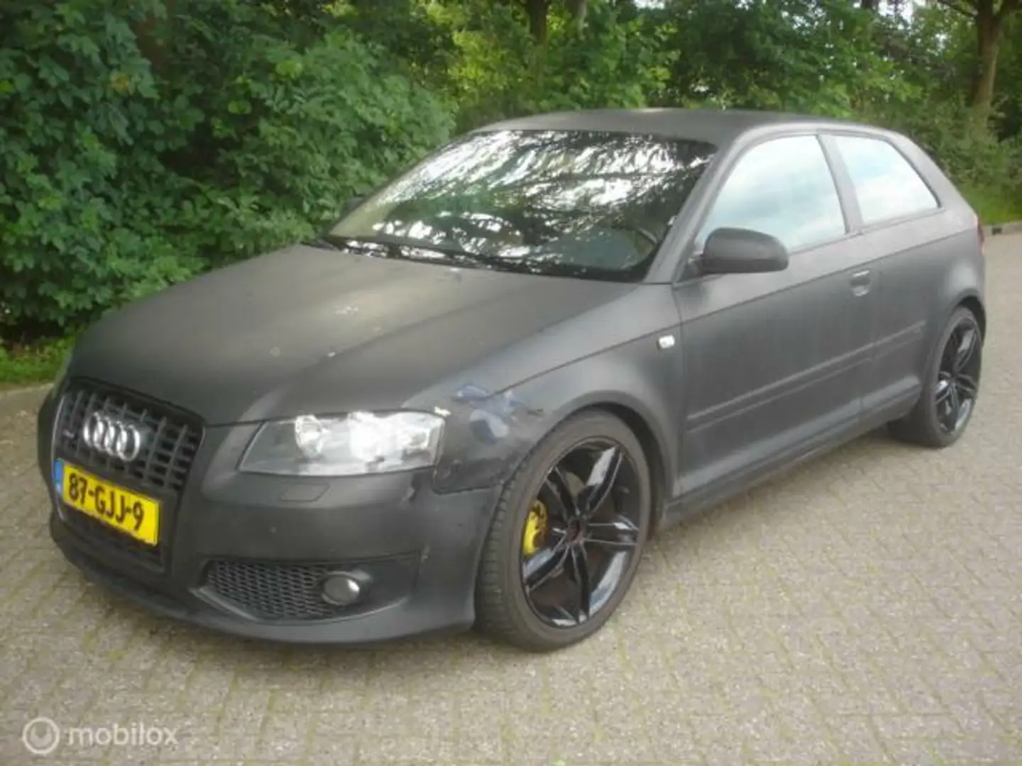 Audi A3 2.0 TDI Aut. S Line Airco Cruise Leer. Motor rookt Siyah - 1