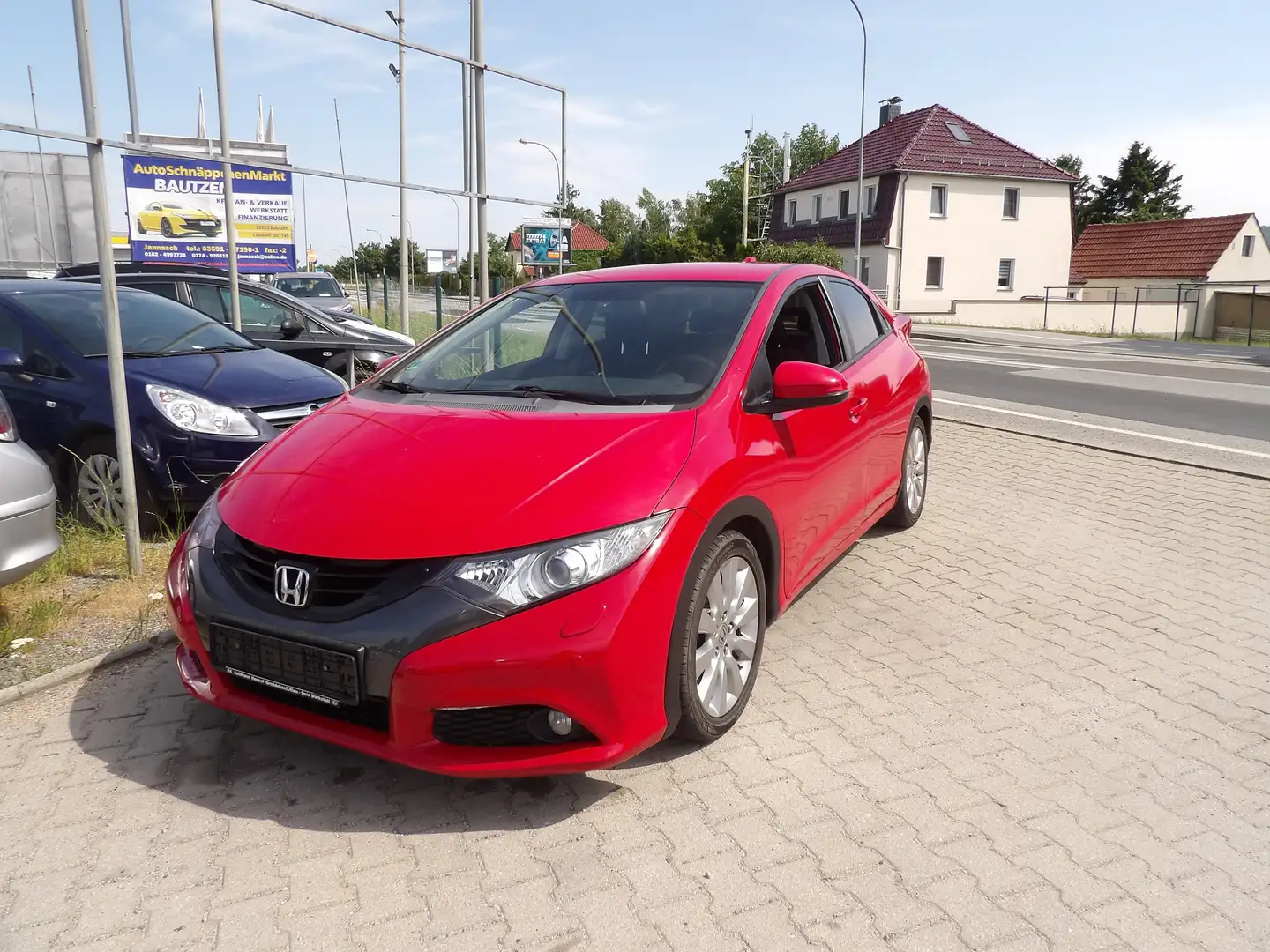 Honda Civic 1.8 Lifestyle Klima Sitzheiz. Alu. Radio HU AU Neu Rot - 1