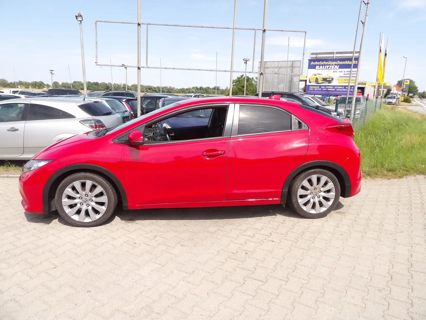 Honda Civic 1.8 Lifestyle Klima Sitzheiz. Alu. Radio HU AU Neu Rot - 2
