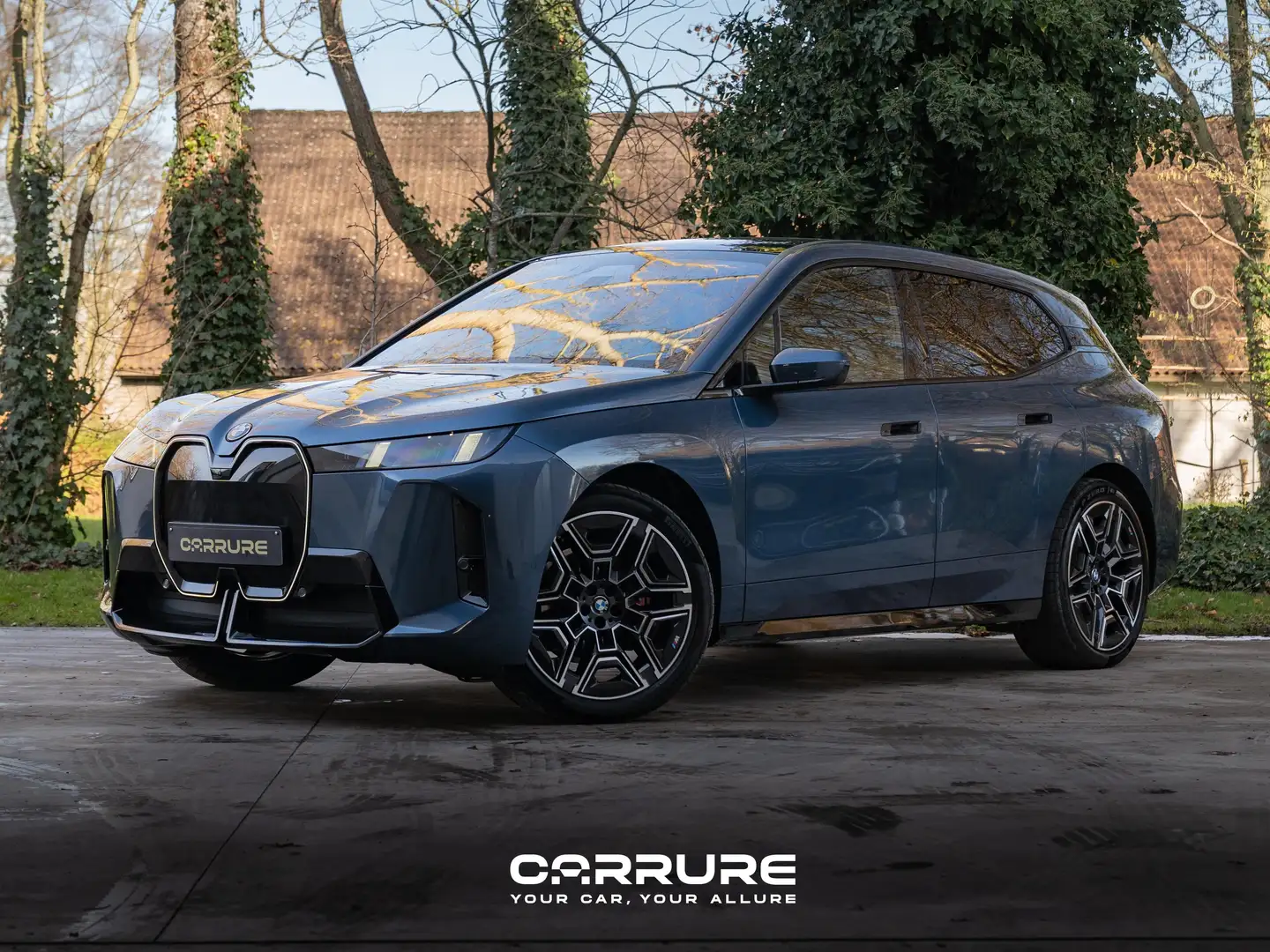 BMW iX xDrive45*FACELIFT*MSPORTPRO*SKYLOUNGE*22"*ICONIC* Bleu - 1