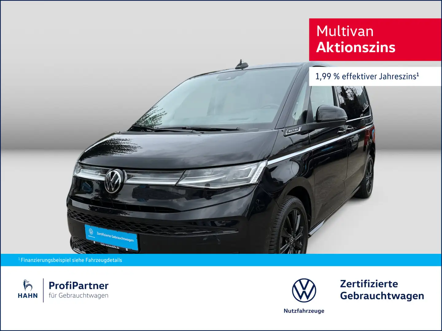 Volkswagen T7 Multivan T7 Multivan Style 2,0TDI 110kW DSG ACC AHK StHz Noir - 1