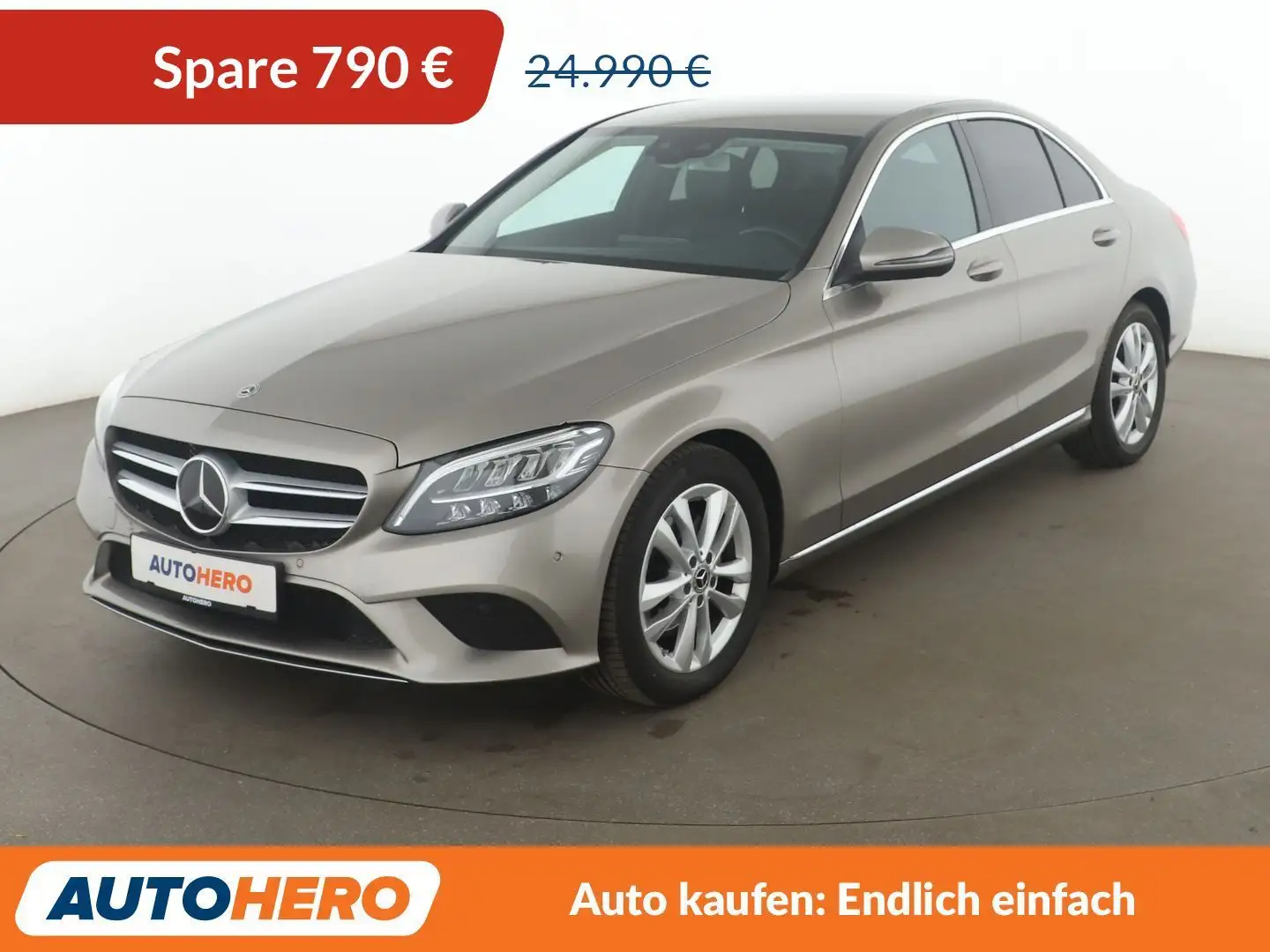 Mercedes-Benz C 180 C 180 CGI Avantgarde Aut.*NAVI*LED*ACC*SHZ*PDC* Grijs - 1