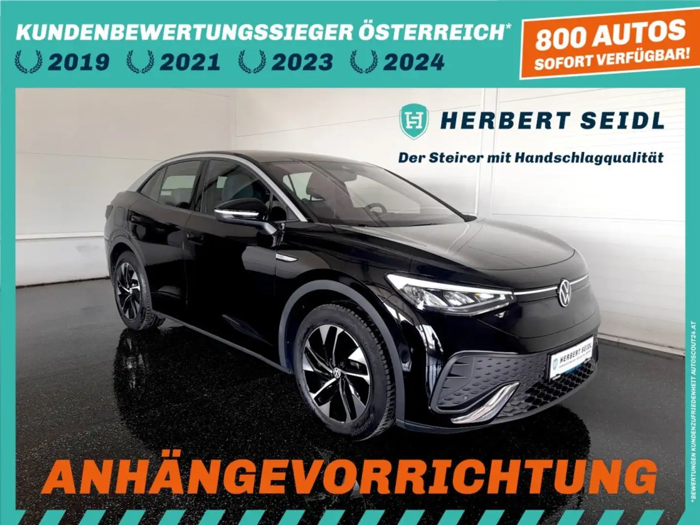 Volkswagen ID.5 PRO **77 kWh** *19 ZOLL / VOLL-LED / KOMORT & INFOTAINMENT PAKET / AHV / VIRTUELL / NAVI / ACC* Schwarz - 1