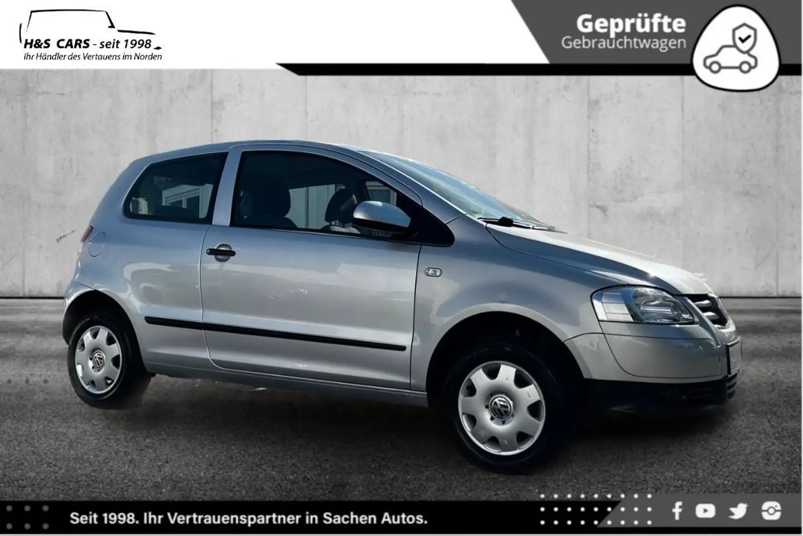 Volkswagen Fox 1,2 KLIMAAUTOMATIK SERVO TÜV NEU Silber - 1