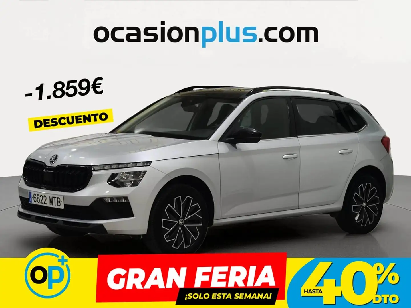 Skoda Kamiq 1.0 TSI Design DSG7 85kW Gris - 1