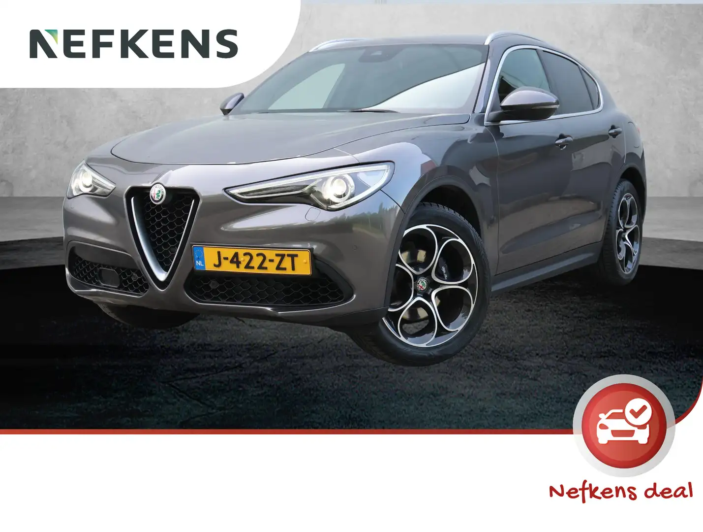 Alfa Romeo Stelvio 2.0 280pk AWD B-Tech | Lederen bekleding | Bi-Xeno Grijs - 1