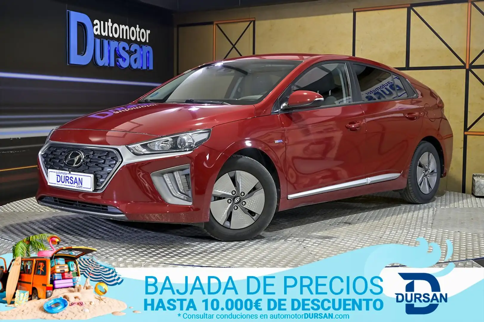 Hyundai IONIQ 1.6 GDI HEV Klass DCT Red - 1