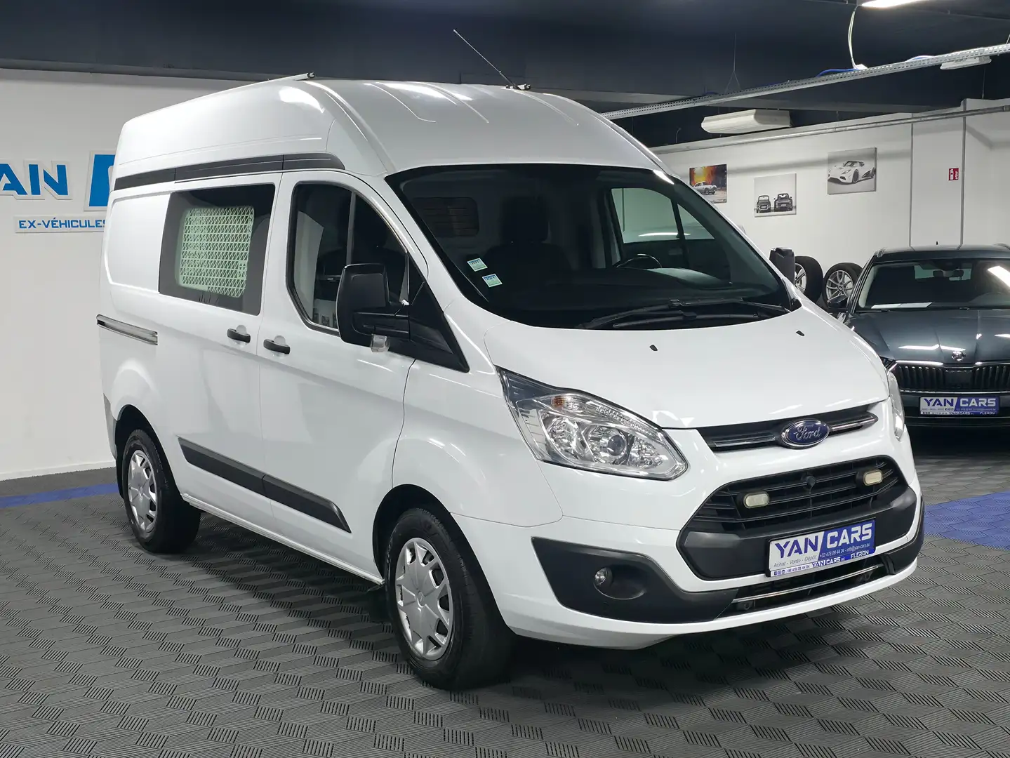 Ford Transit Custom MAXI H3 (sur-élevé) * 2.0 TDCi *Idéal VAN Blanc - 1