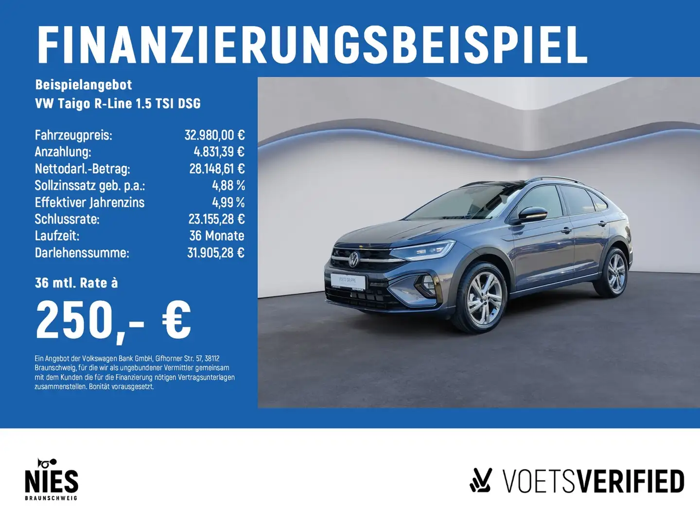 Volkswagen Taigo R-Line 1.5 TSI DSG MATRIX-LED+RearView+ACC Gris - 2
