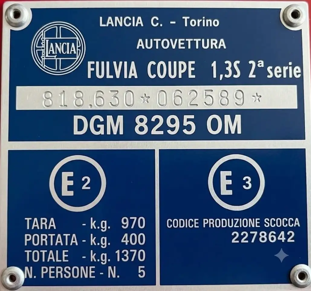 Lancia Fulvia, foto 11
