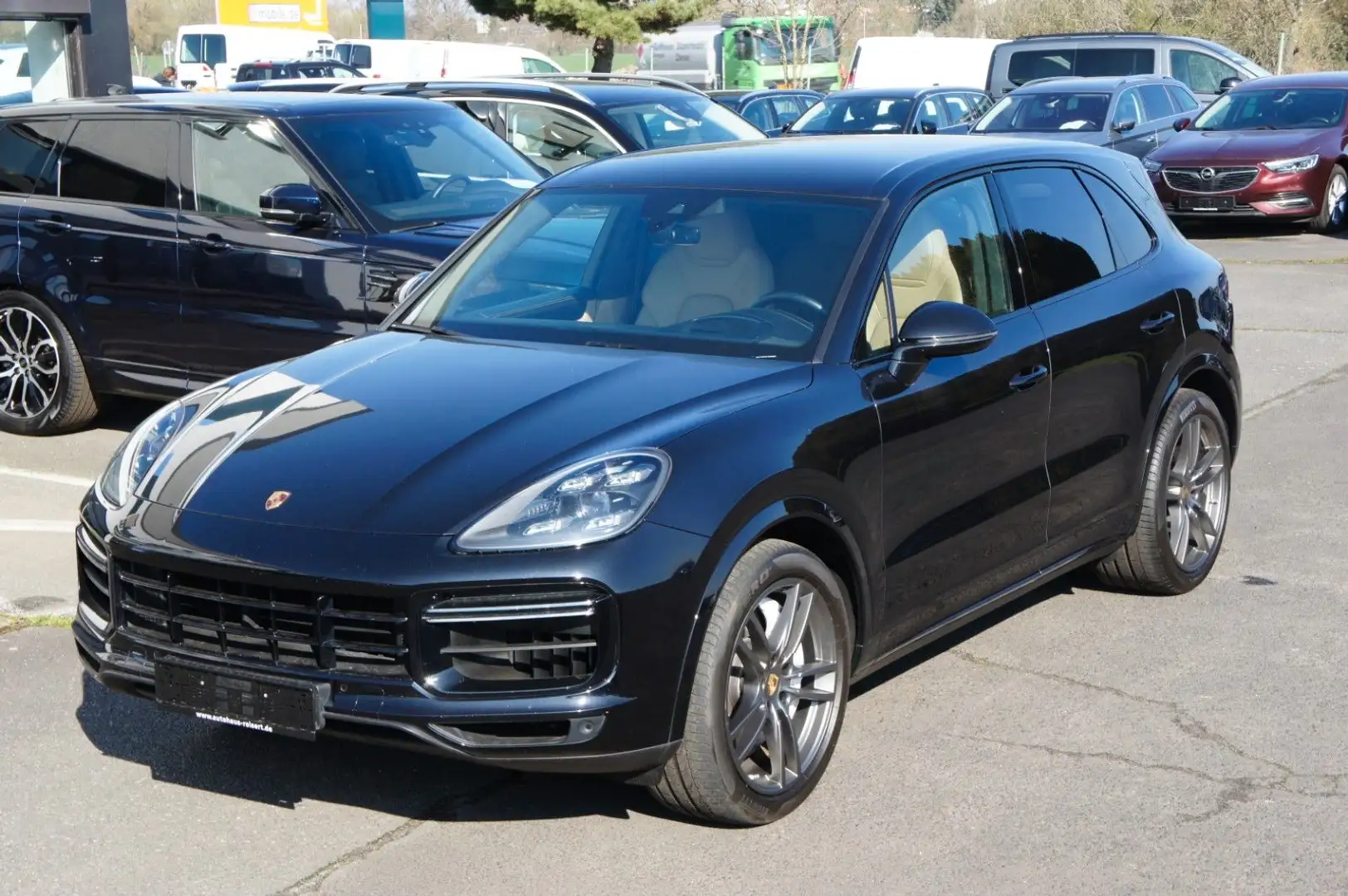 Porsche Cayenne Turbo*21Zoll*Matrix*4Radlenkung*1HD*CAM Schwarz - 1