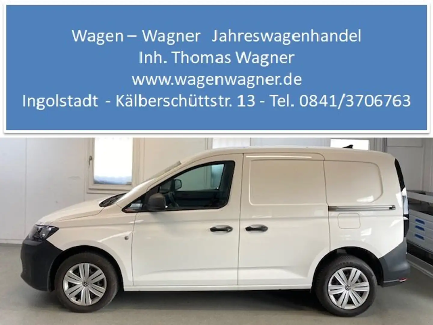 Volkswagen Caddy Cargo Kasten 1.5 TSI 84KW AHK DAB 2xSchiebetüre Weiß - 1