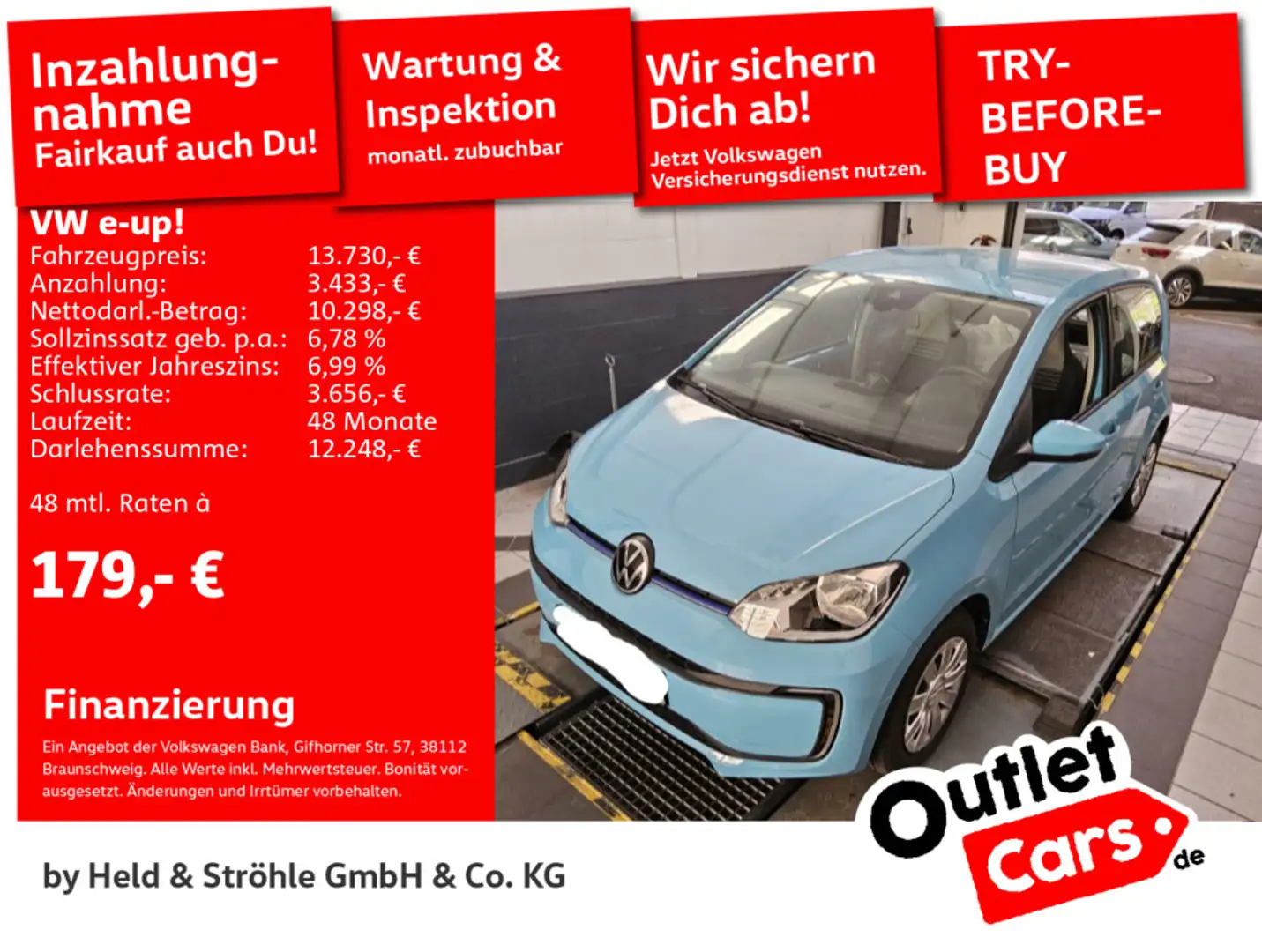 Volkswagen e-up! 4TÜREN KOMFORTPAKET KLIMA SHZ Blau - 1
