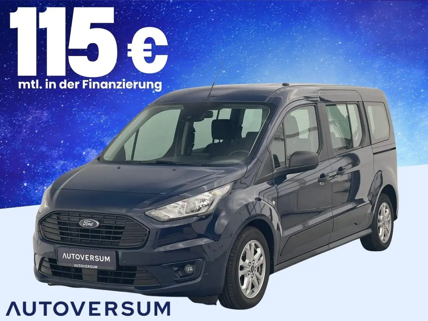 Ford Grand Tourneo TDCi  Trend TEMP*KLIMA*KAM*PARK Bleu - 1