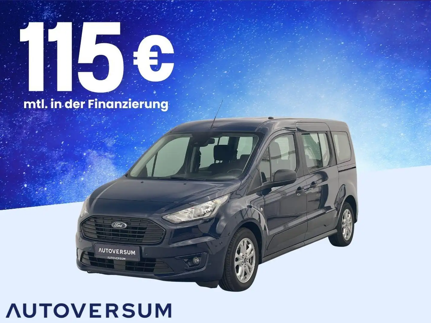 Ford Grand Tourneo TDCi KAT Trend TEMP*KLIMA*KAM*PARK Bleu - 1