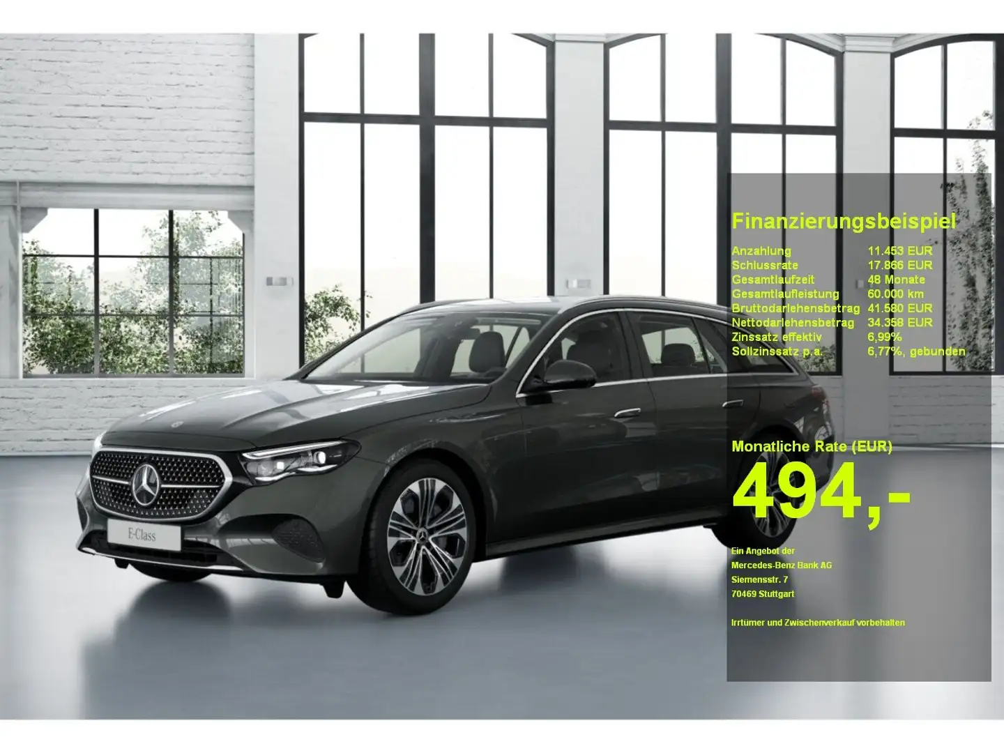 Mercedes-Benz E 300 de T +Avantgarde+MBUX+Memory+KAMERA+AHK Grau - 1