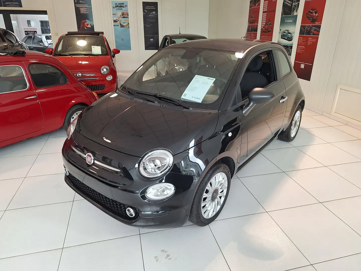 Fiat 500 500 1.0 GSE Hybrid Zwart - 1