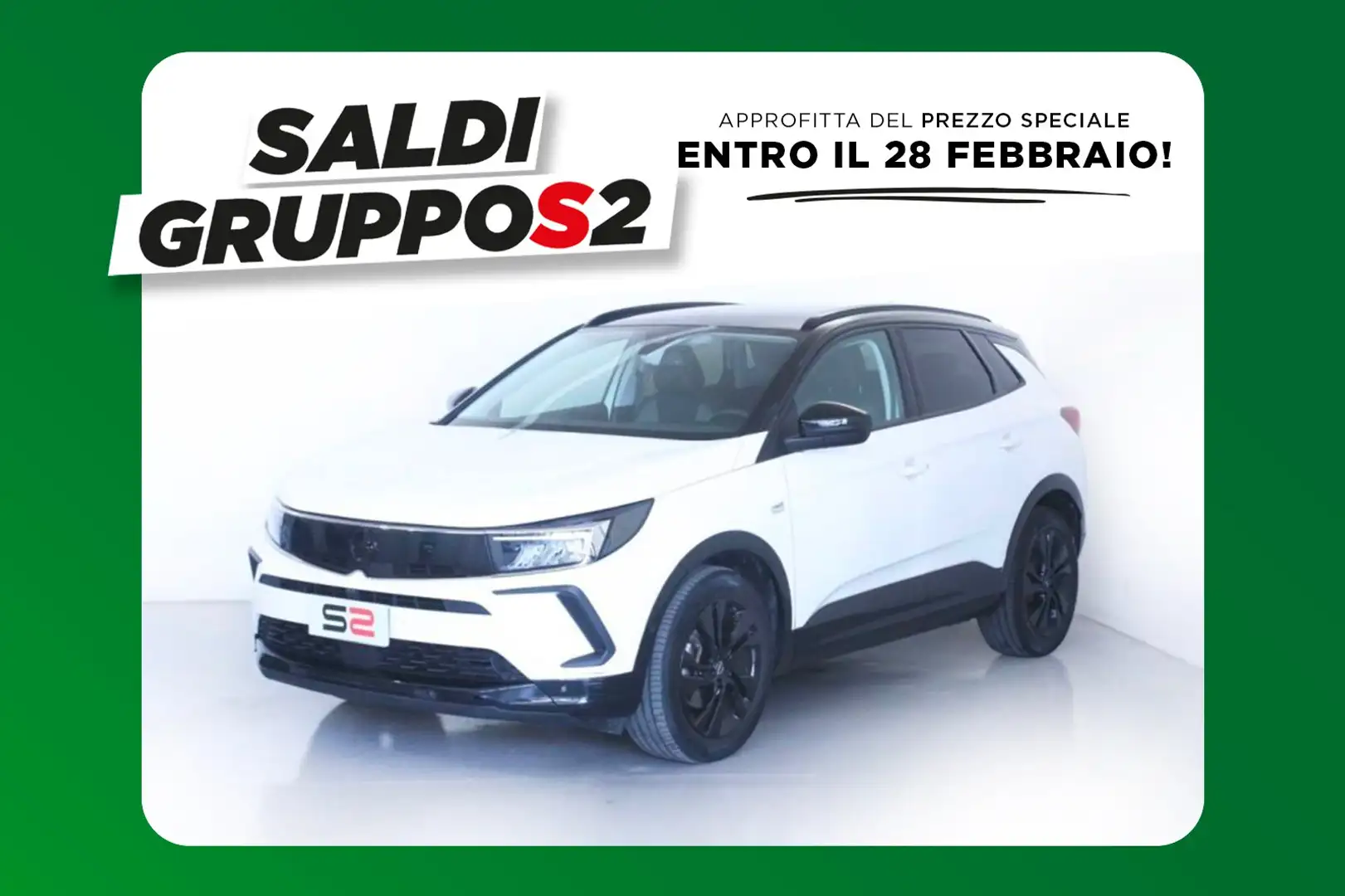 Opel Grandland 1.5 d. Ecotec AT8 GS Line Cerchi 18''/Retrocamera *SALDI* Bianco - 1