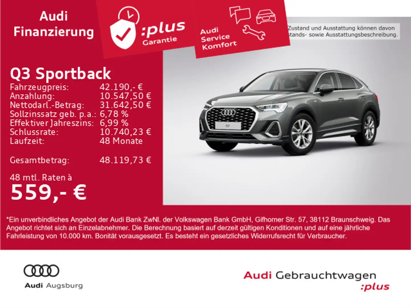 Audi Q3 S line 35 TFSI S tr. *8-fach* Gris - 1
