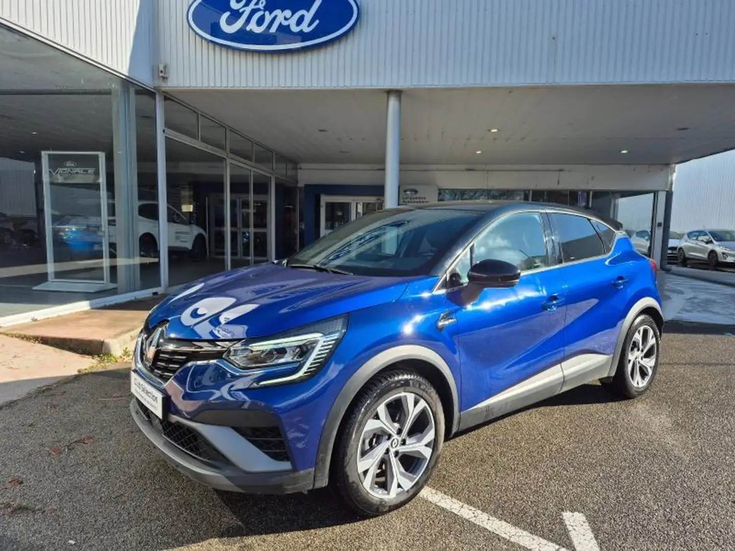 Renault Captur 1.6 E-Tech hybride 145ch RS Line -21 Bleu - 2