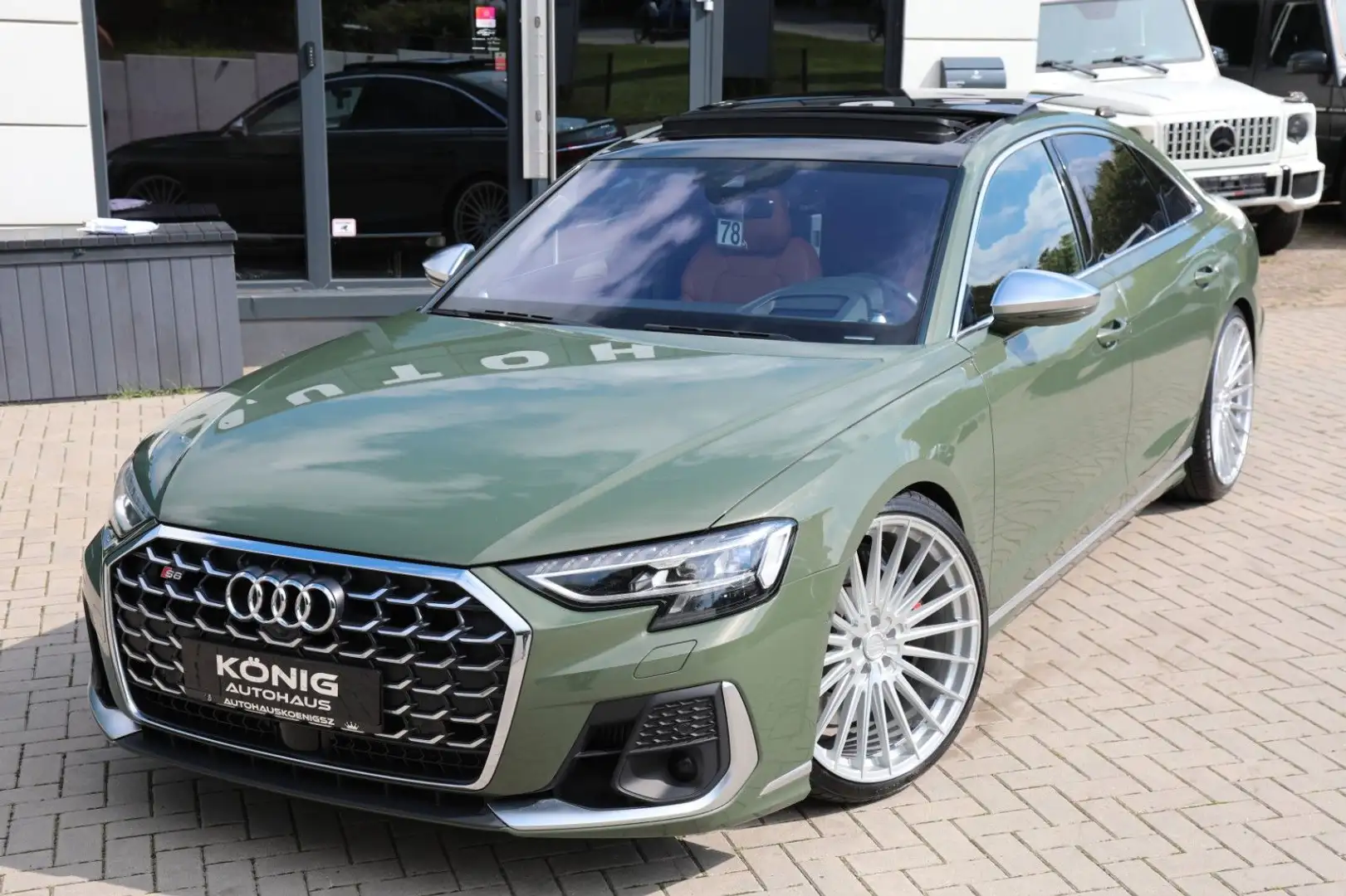 Audi S8 4.0 TFSI quattro*EINZELSTÜCK*360*MATRIX*22Z.* Grün - 2