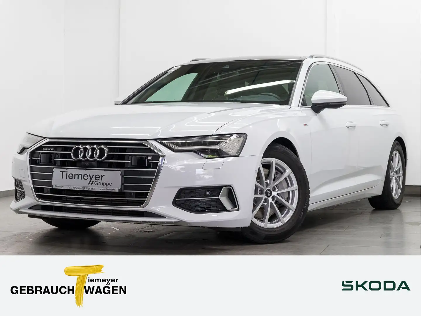 Audi A6 45 TFSI Q S LINE PANO ST.HEIZ LEDER MAT Weiß - 1