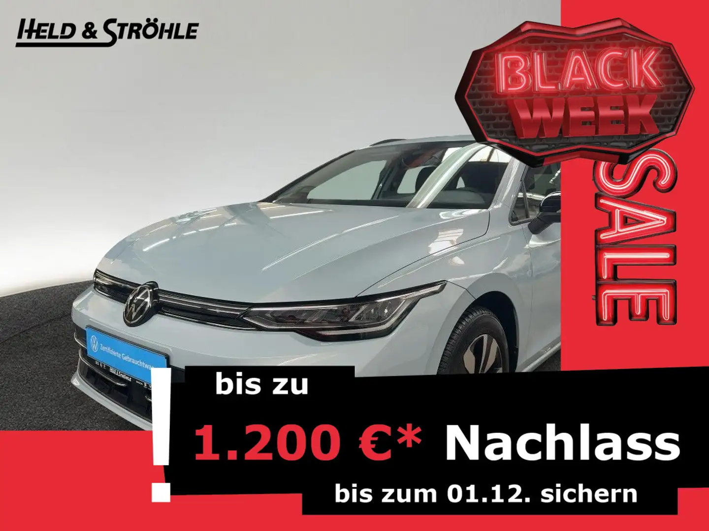 Volkswagen Golf Variant Golf Var. GOAL 1.5 eTSI DSG LED AHK IDA TRAVEL Blauw - 1