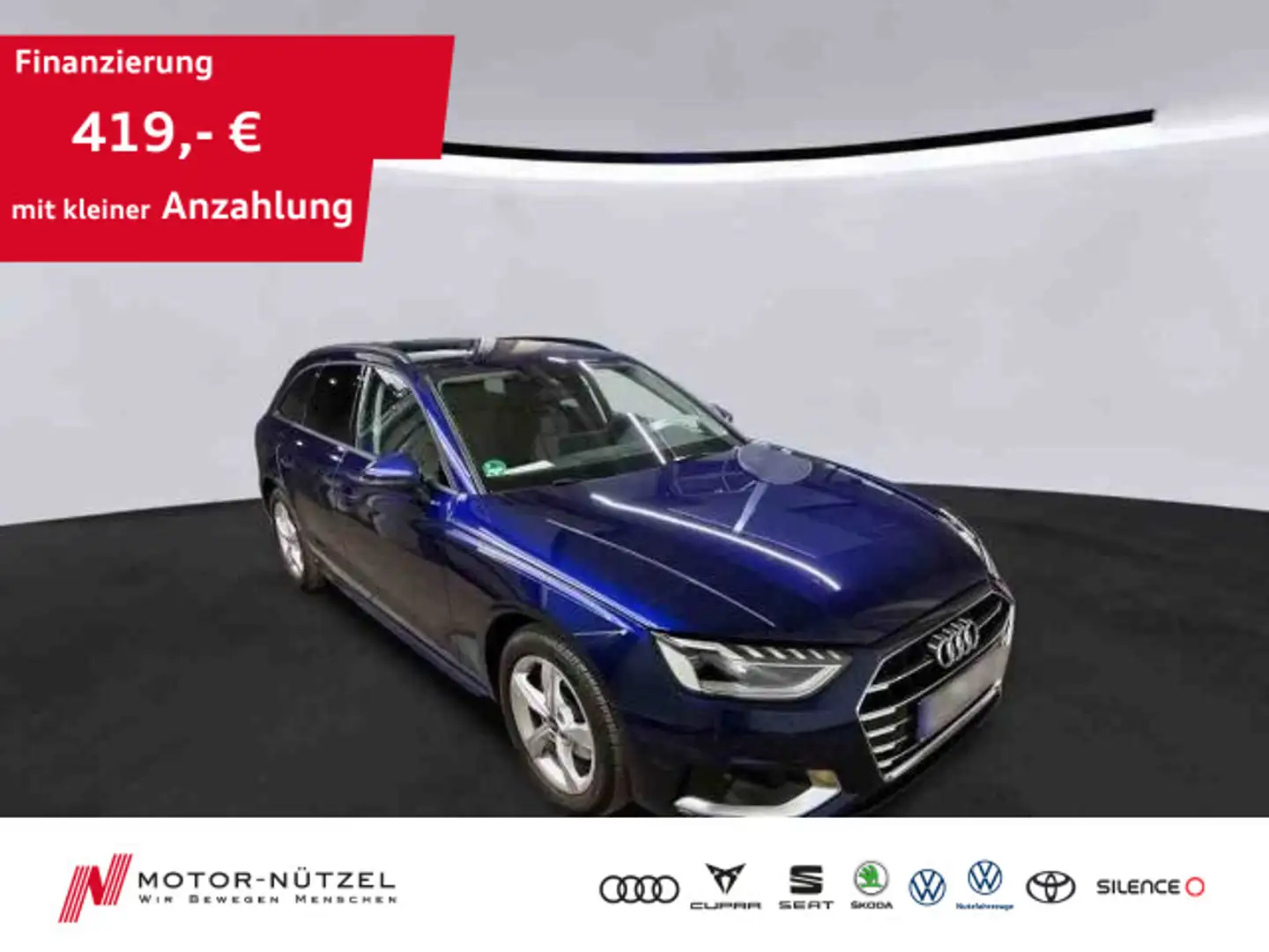 Audi A4 35 TDI S-TR 5JG+MATRIX+NAVI+AHK+STDHZG Blau - 1