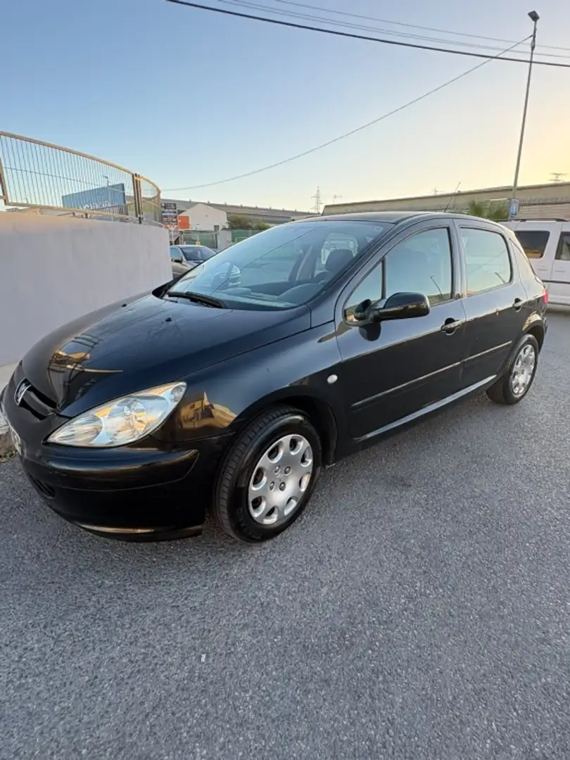 Peugeot 307 2.0HDI XR Clim Plus Negro - 1