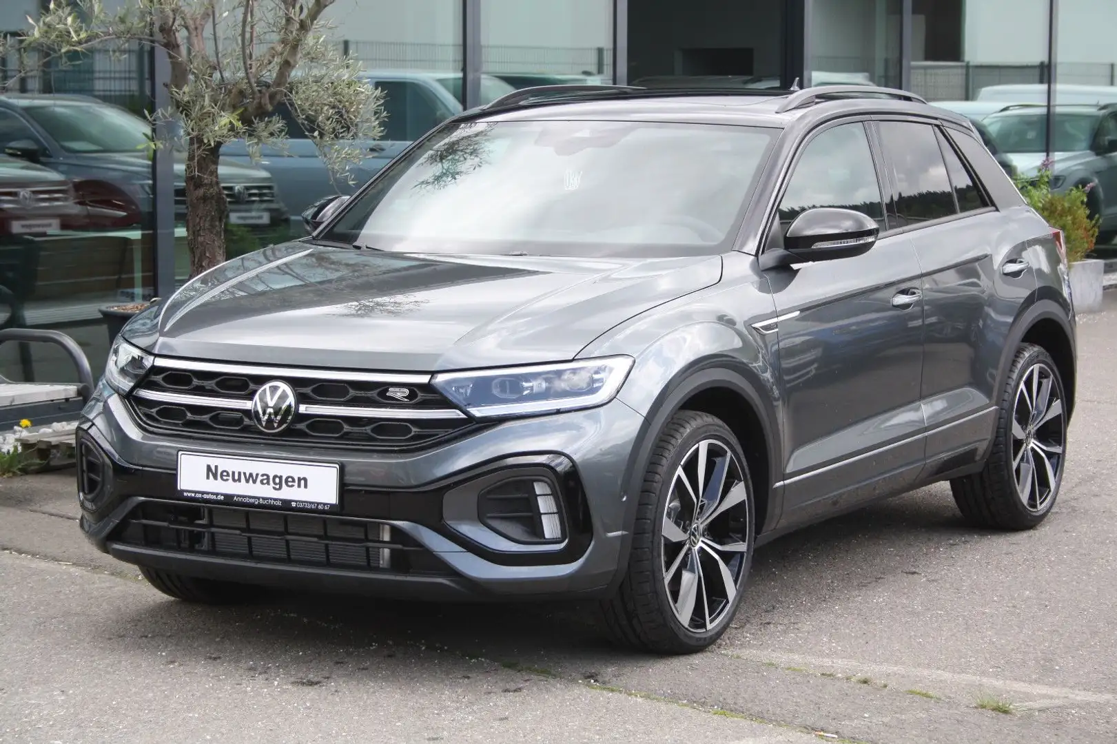 Volkswagen T-Roc R-Line 4Motion 2.0TSI Vollleder Panorama Gris - 1