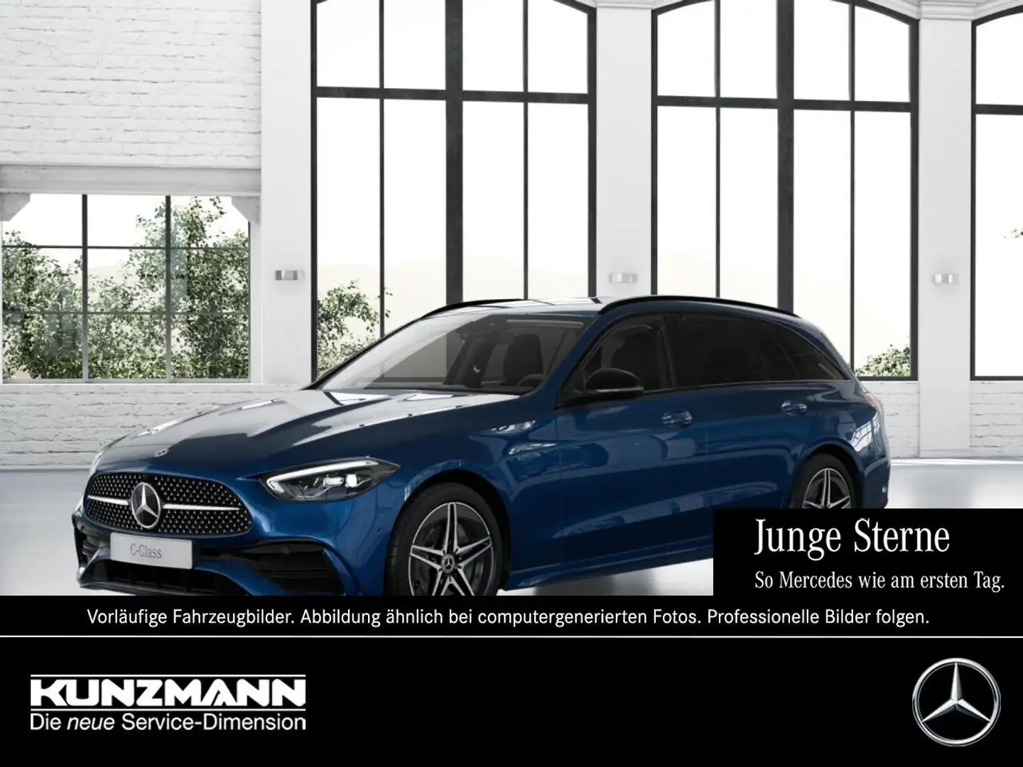 Mercedes-Benz C 300 e T AMG Night Navi Kamera AHK Park-Paket Blau - 1