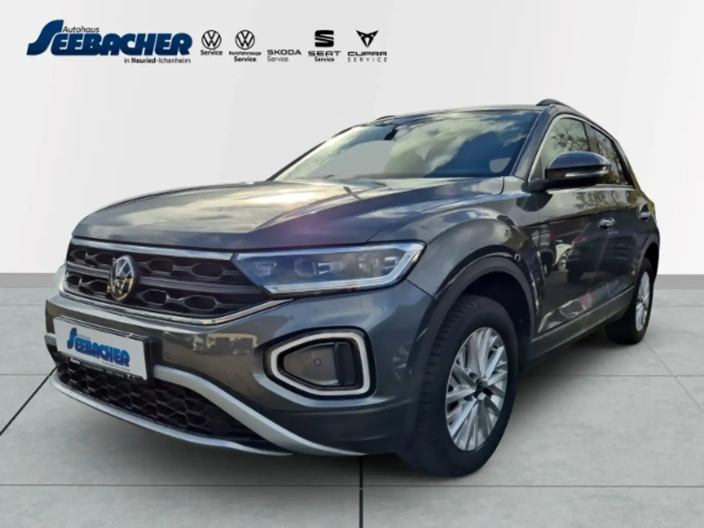 Volkswagen T-Roc *Life* 1.5 TSi DSG *IQ-Drive*Navi*Rü. Kam.*AHK*LED Gris - 1