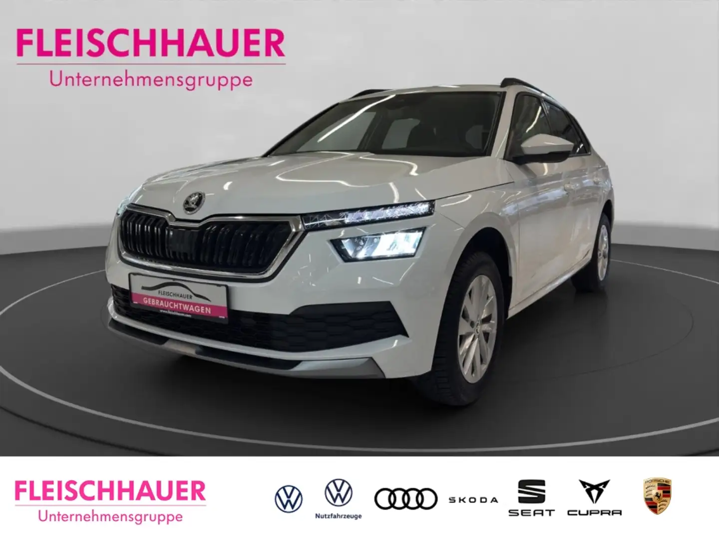 Skoda Kamiq Ambition 1.5 TSI LED+VC+ACC+PDC+App-connect Blanc - 1