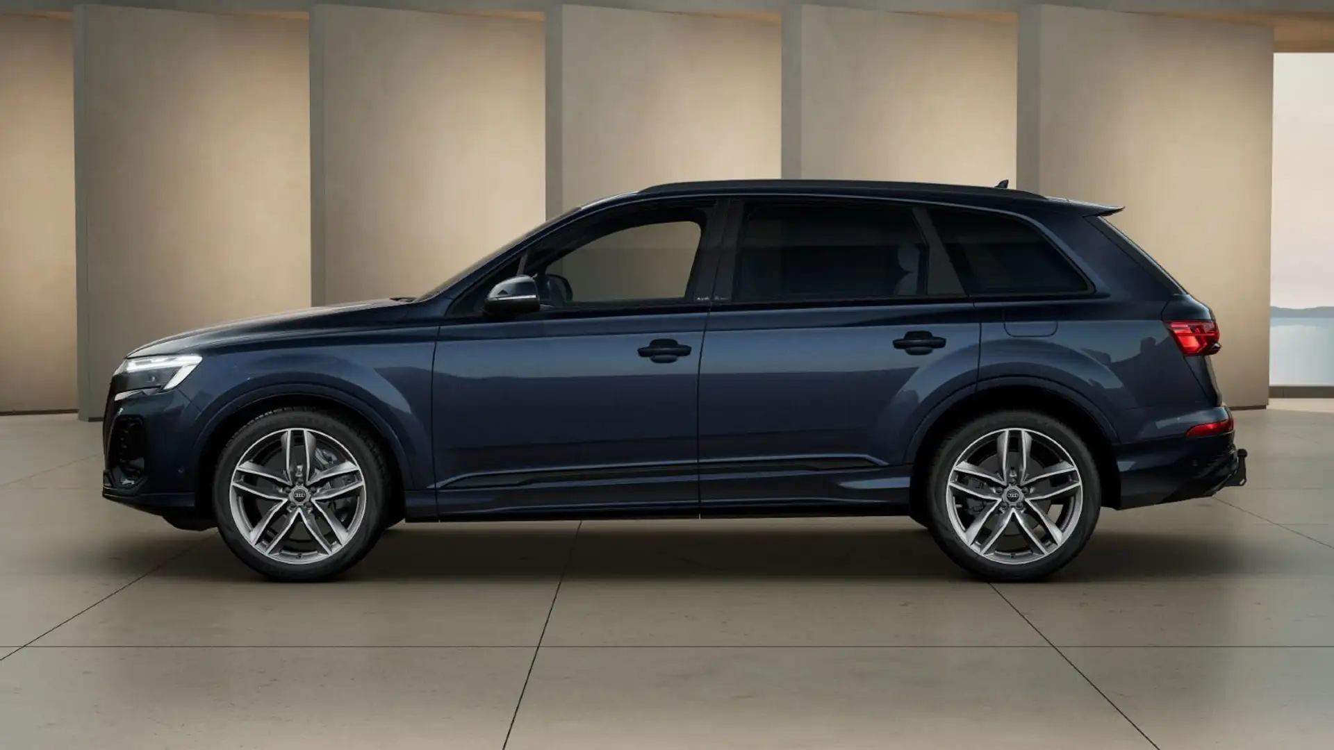 Audi Q7 55 TFSI e quattro S line AHK*Matrix*360° Blau - 2